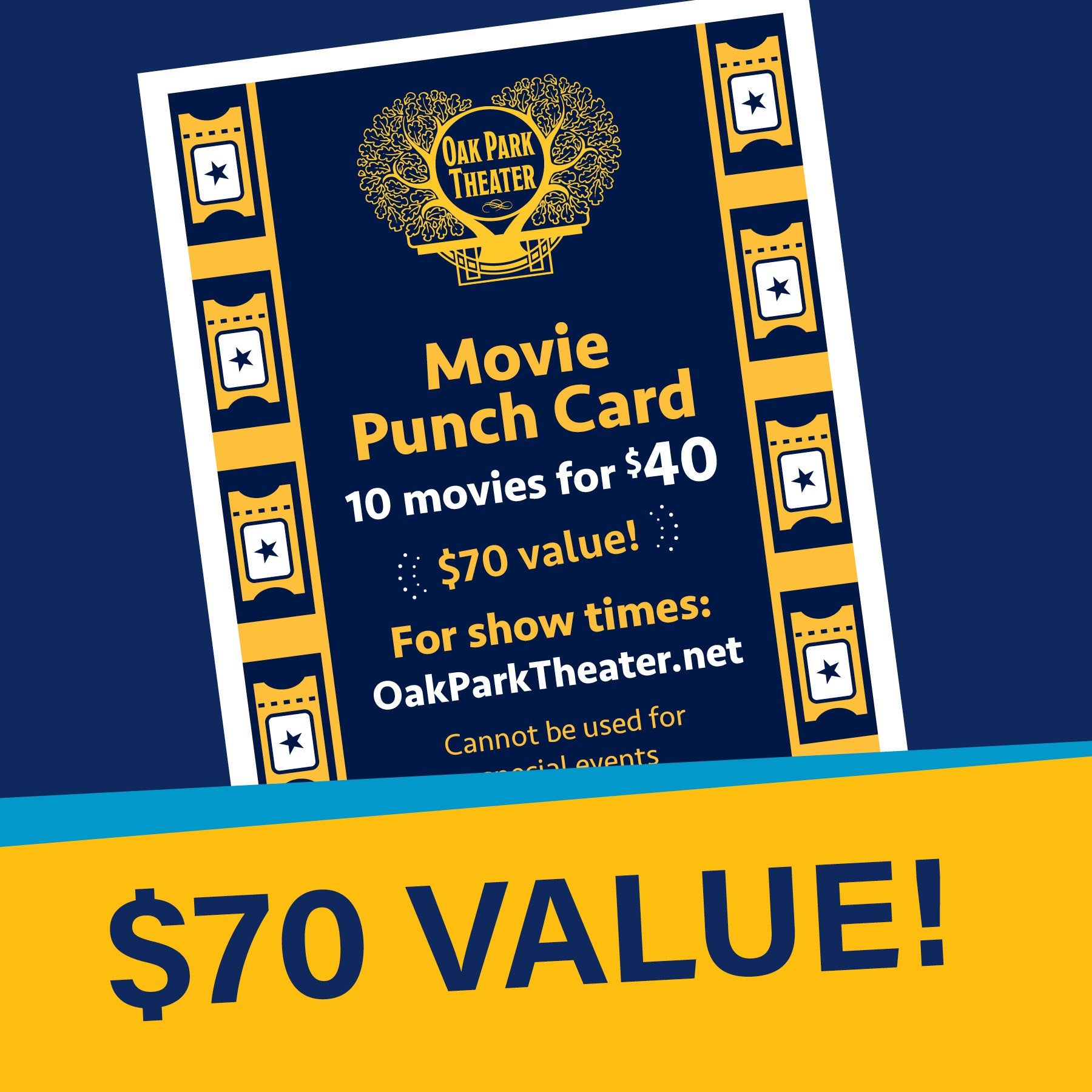 10 - Movie Punch Card | Oak Park Theater
